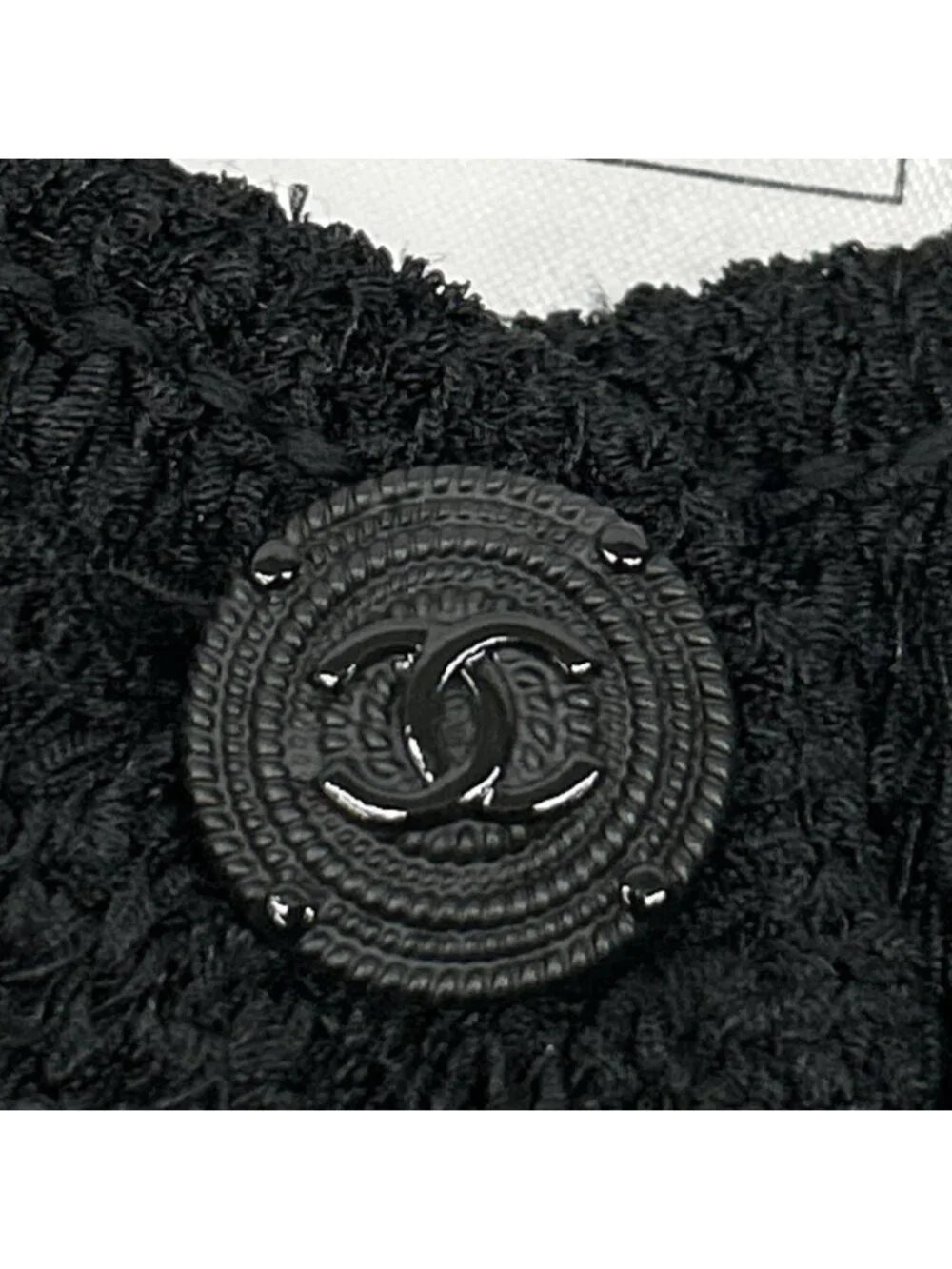 Chanel CC Button Silk Cashmere Knit Cardigan 38